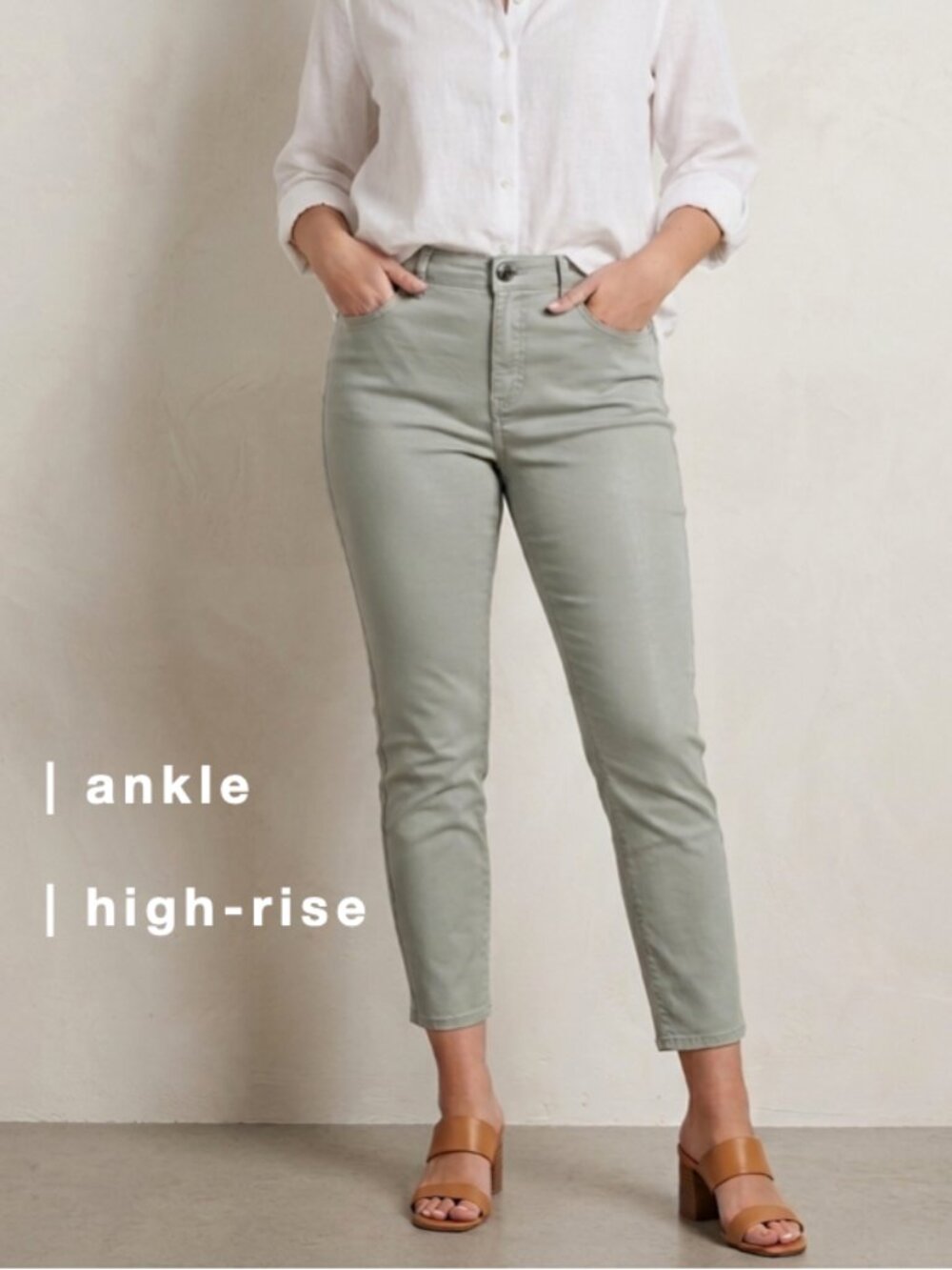 2/$29 Buffalo David Bitton ankle skinny pants size 10/30 stretchy high-rise